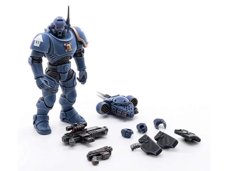 Штурмовик Ультрамаринів JoyToy Warhammer 40K Vanguard Space Marines Ultramarines Infiltrator Brother Pullo 1/18