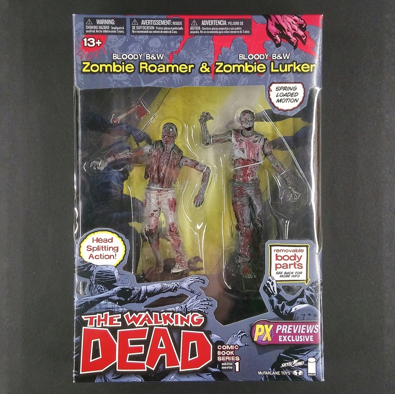 Ходячі мерці Зомбі пак McFarlane Toys Comic The Walking Dead Zombie Roamer and Lurker Zombie 2pack