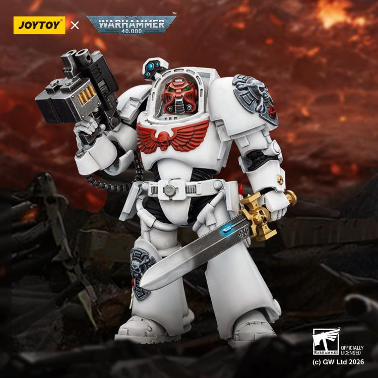 Термінатор Білих шрамів JoyToy Warhammer 40K White Scars Terminator (Ver. 1) with Power Sword and Storm Bolter 1/18