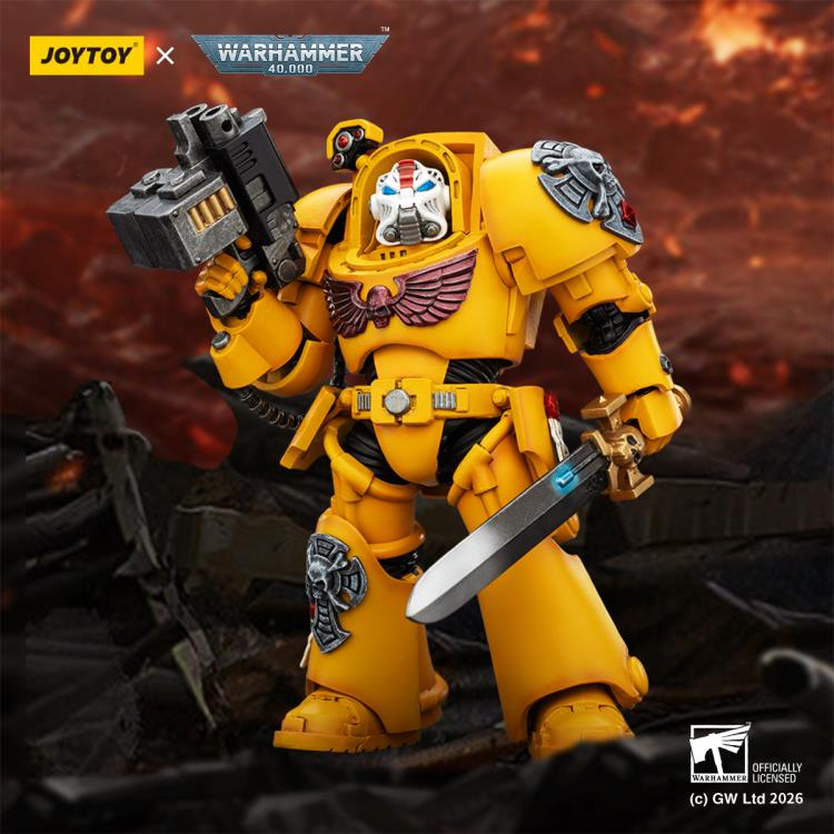 Термінатор Імперських кулаків JoyToy Warhammer 40K Imperial Fists Terminator (Ver. 1) with Power Sword and Storm Bolter 1/18
